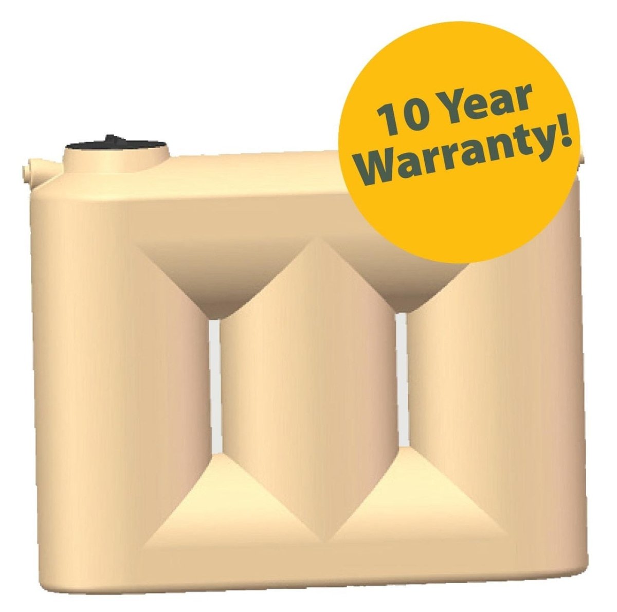 3000L Slimline Poly Rainwater Tank 50mm (2 inch)