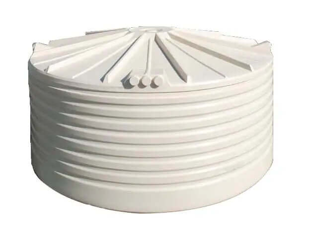 9,500L Squat Round Poly Rainwater Tank | Clark Tanks