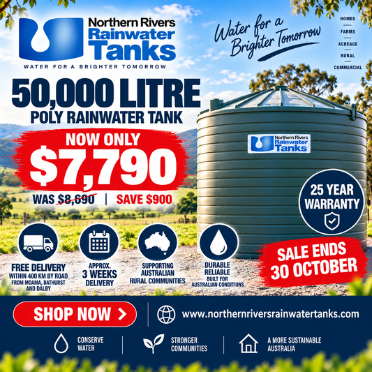 50,050L Poly Rainwater Tank