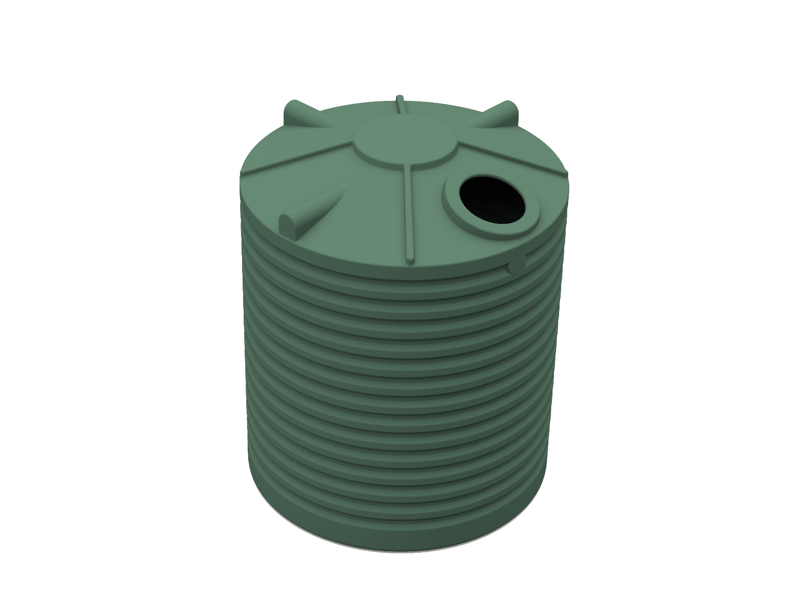 Rivergum 5,000L Clark Tanks round poly rainwater tank