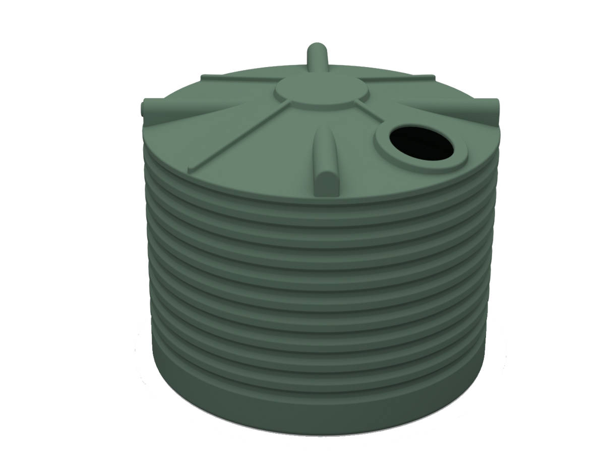 Rivergum 5,000L Clark Tanks squat poly rainwater tank