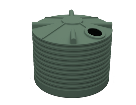 Rivergum 5,000L Clark Tanks squat poly rainwater tank