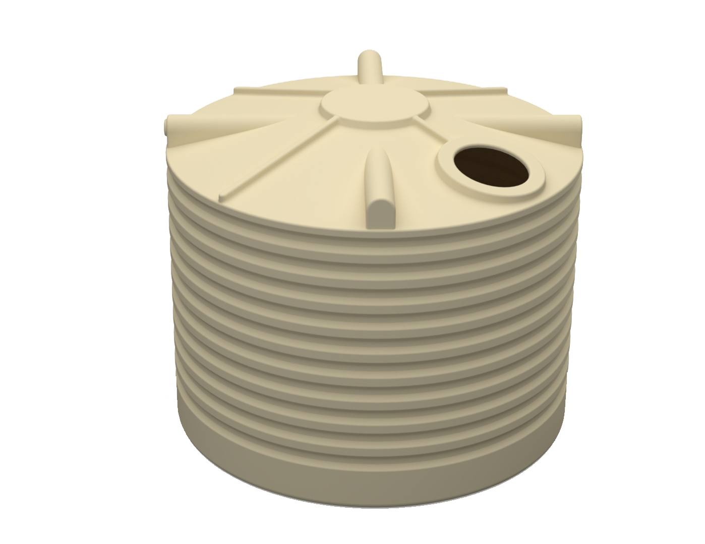 5,000L Squat Poly Rainwater Tank Clark Tanks