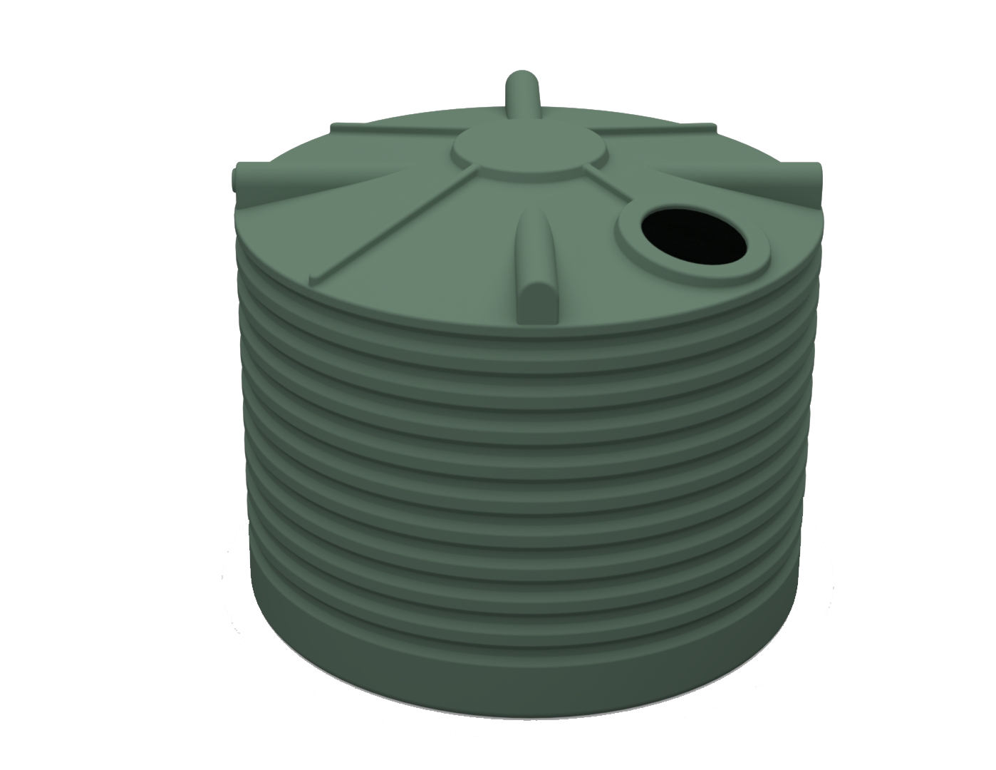5,000L Squat Poly Rainwater Tank Clark Tanks