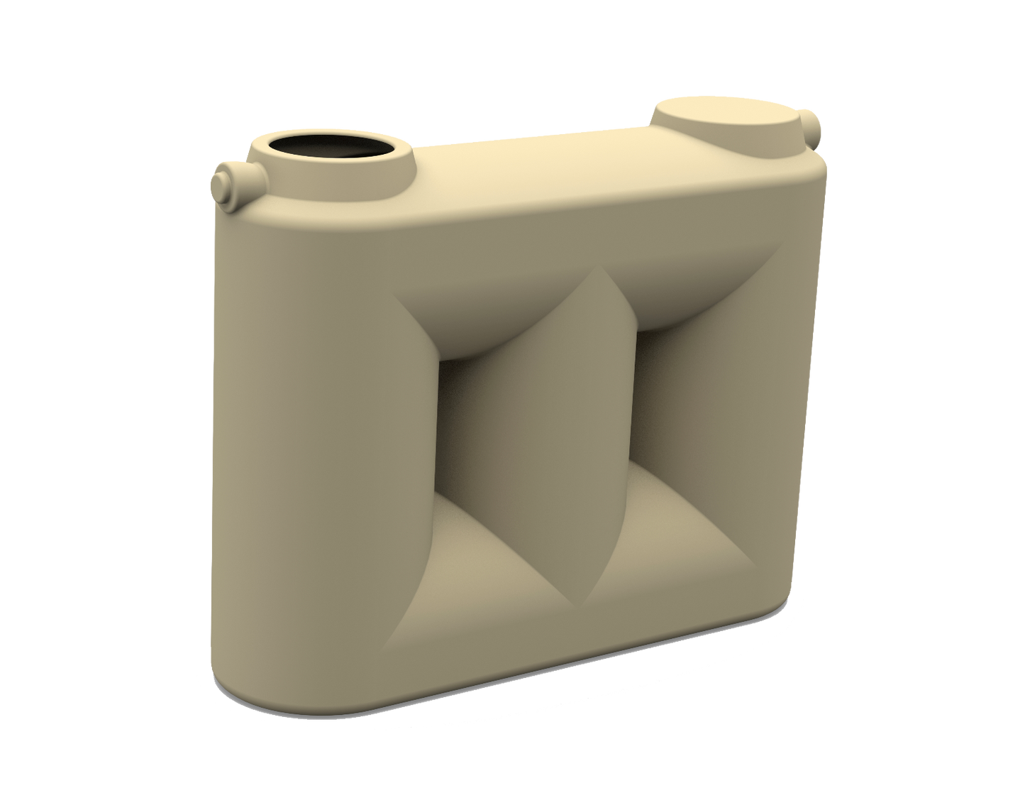 2000L Slimline Poly Rainwater Tank Clark Tanks