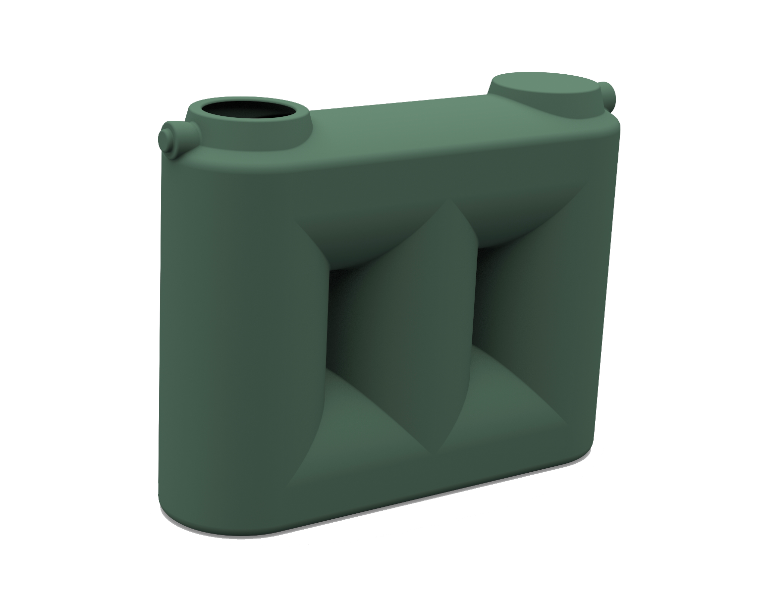 2000L Slimline Poly Rainwater Tank Clark Tanks