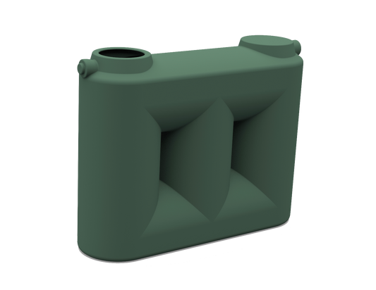 2000L Slimline Poly Rainwater Tank Clark Tanks