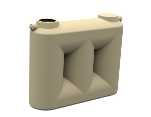3000L Slimline Poly Rainwater Tank Clark Tanks